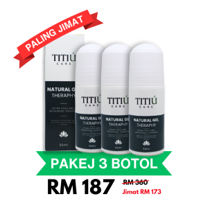 Titiu Care Gel 50ml - 3 Botol